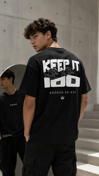KEEP IT 100 - TEE (Black)