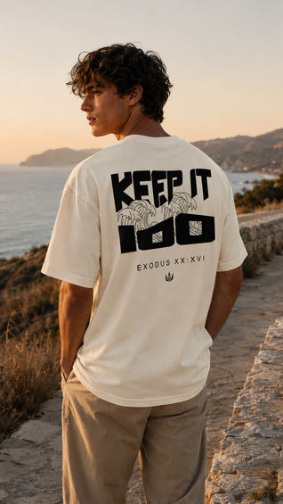 KEEP IT 100 - TEE (Cream)