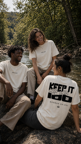 KEEP IT 100 - TEE (Cream)